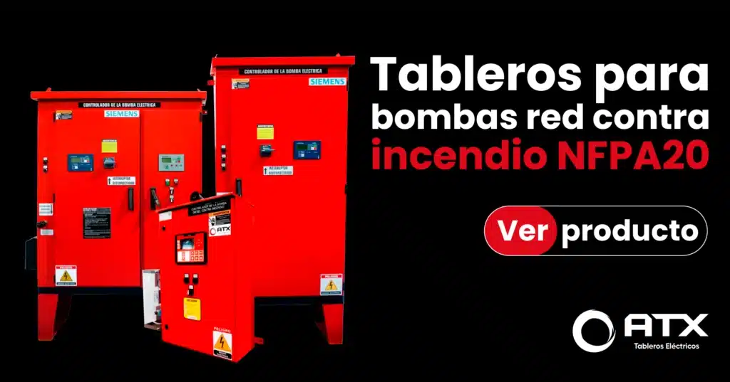 Tableros para bombas red contra incendio NFPA20