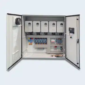 Tablero para 5 bombas, vista interior