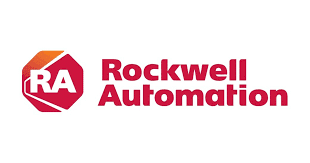 Rockwell Automation logo: red hexagon emblem with the letters RA and the company name